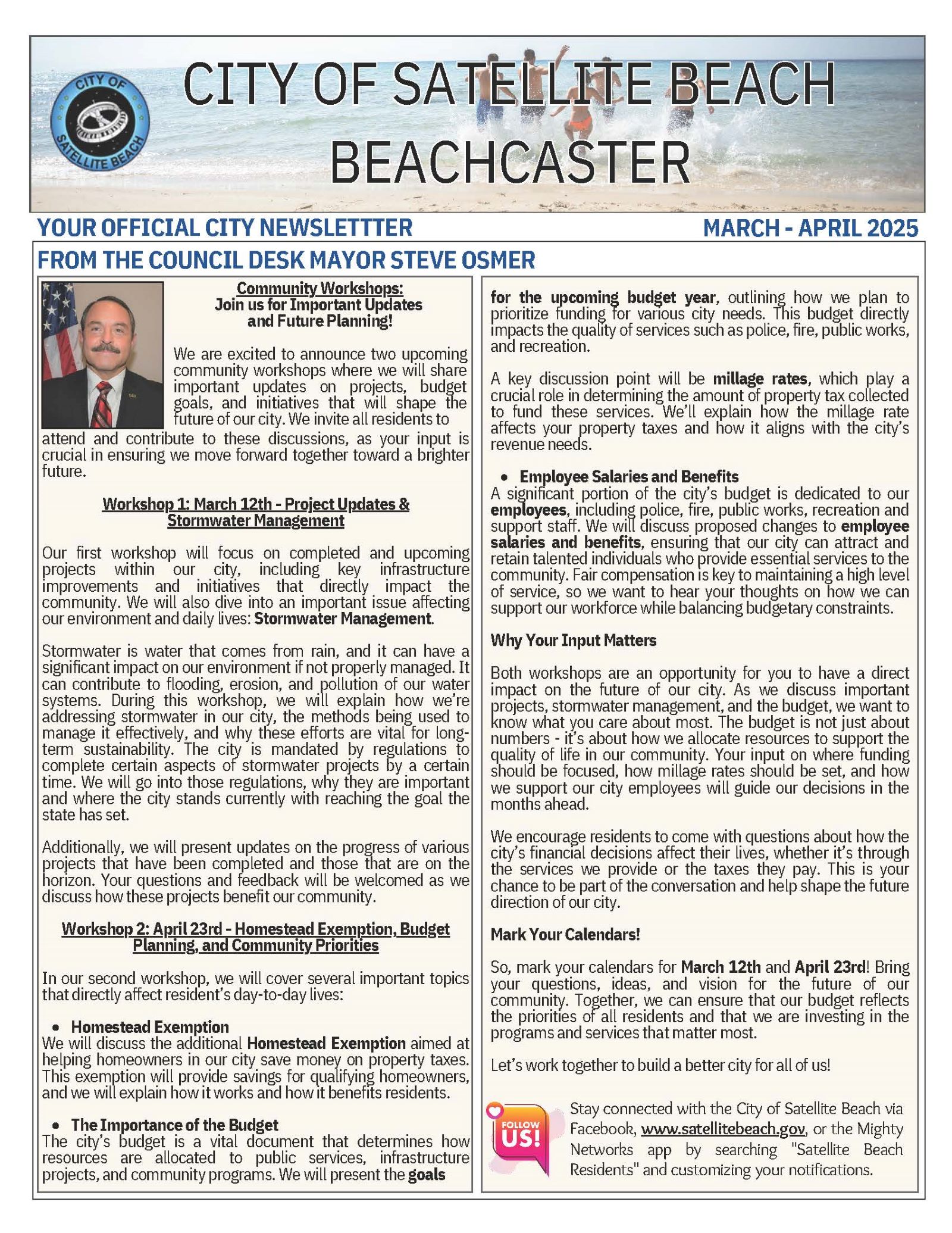 Beachcaster March and April